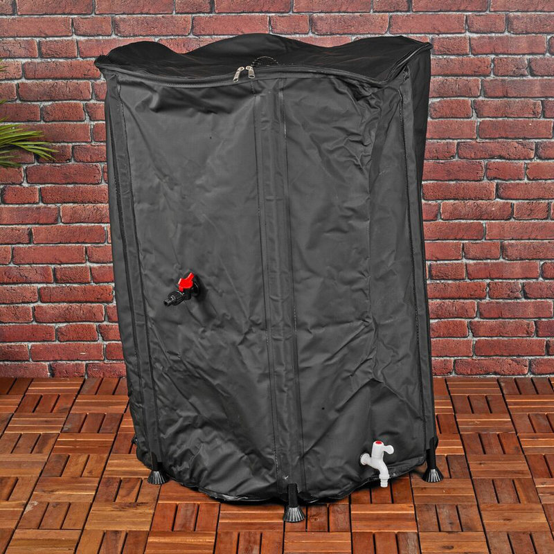 Dakota Fields Weather Resistant ‎PV & Tarpaulin Rain Barrel, 132 Litres