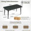 Modern Sintered Stone Dining Table With Rounded Corners And Accents