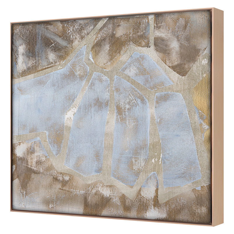 Crystalline 2 Print by Harris, Maeve, Maple Framed, 50" H x 50" W