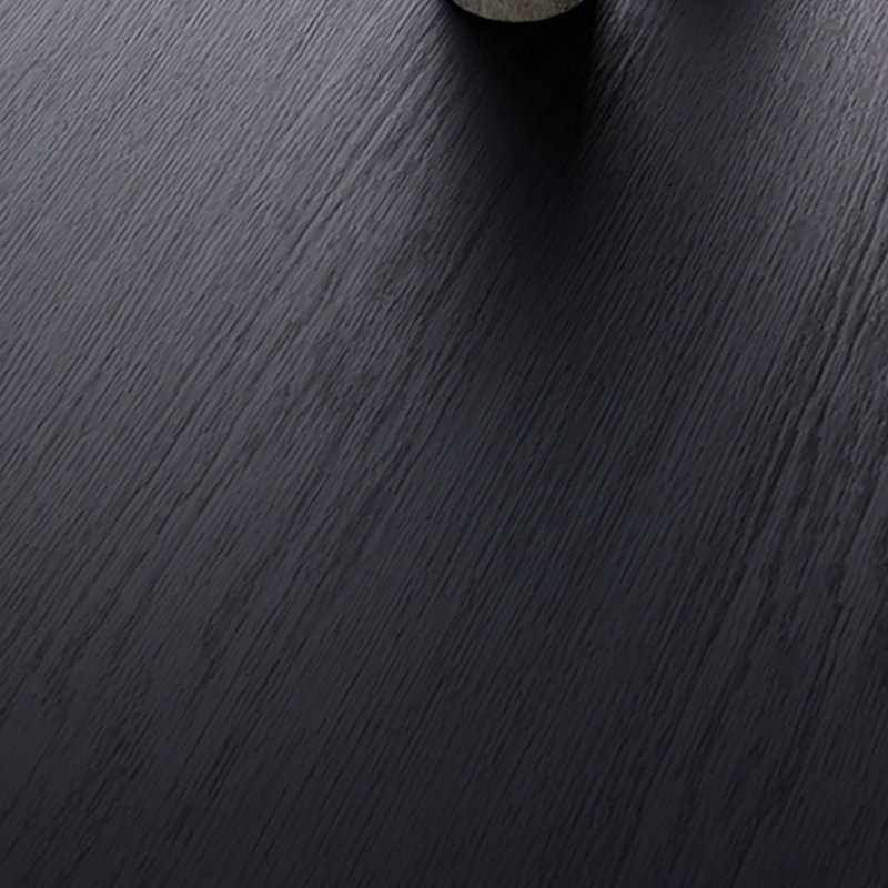 Table de salle à manger ronde en bois de frêne noir, H 29,53 po x L 43,31 po x l 43,31 po