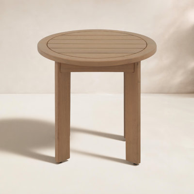 Frances 20" Eucalyptus Patio Table