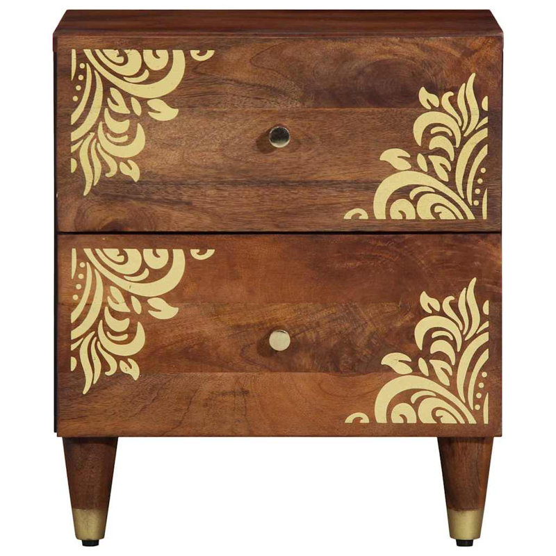 40cm W Solid Wood Bedside Table
