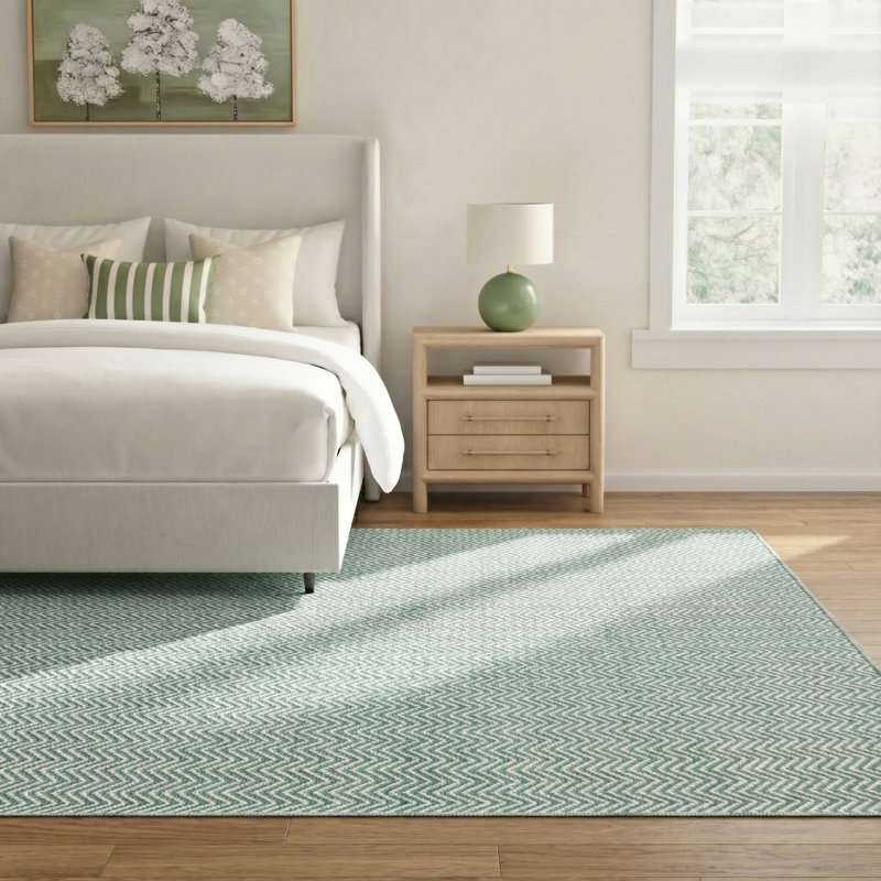 Rita Performance Wool Chevron Indoor Rug, Rectangle 9' x 12'
