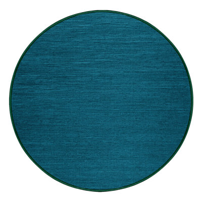 Machine Washable Solid Green Area Rug