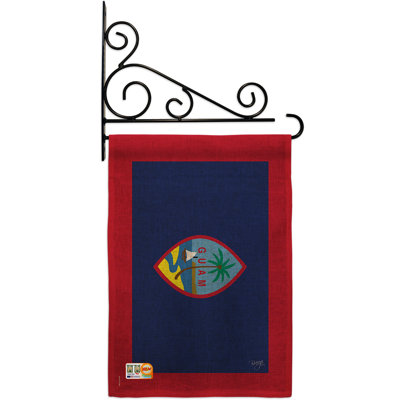Double Sided 18.5'' H x 13'' W Burlap Flag Set