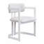 Ensemble de 2 chaises de salle à manger, chaises de salle à manger rembourrées, fauteuils en tissu avec structure en métal beige-39341420-39341419