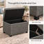 Repose-pieds 24 po en similicuir avec rangement-469151847