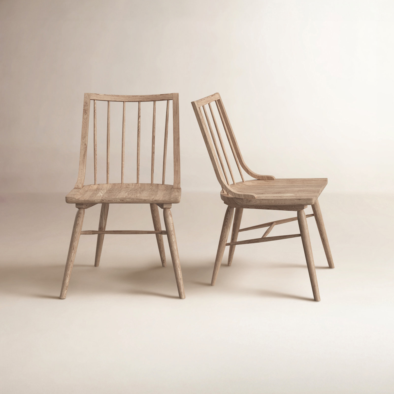 Katheryn 18'' H Solid Wood Side Chair, Light Brown