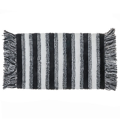 Sipple Cotton Blend Non-Slip Bath Rug