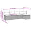 Ensemble de canapé de jardin modulaire en rotin PE 5 pièces-677710472-677710475