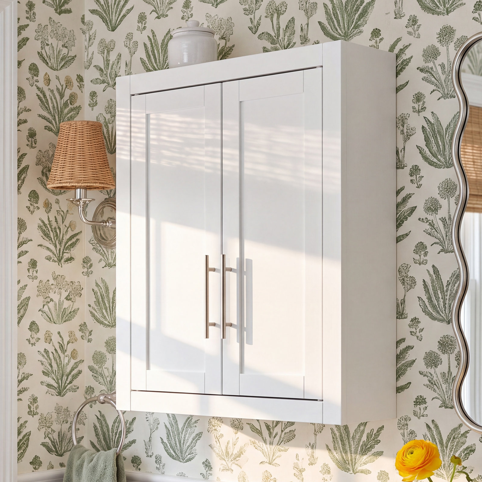 Allura Bathroom Cabinet, White
