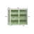 Glass Doors Modern Two-Door Wall Cabinet With Featuring Three-Tier Storage-194188403