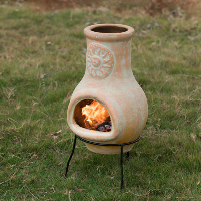 Ebner Clay Charcoal Smokeless Fire Pit