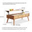 Table basse polyvalente à plateau relevable avec rangement dissimulé et construction durable