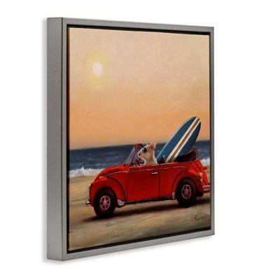 Art mural sur toile flottante Mouse Beach Coast par Lucia Heffernan