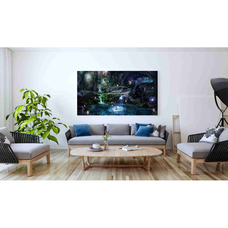«The Collector» par Cameron Gray, art mural sur toile, H 30 po x l 60 po x P 1,5 po
