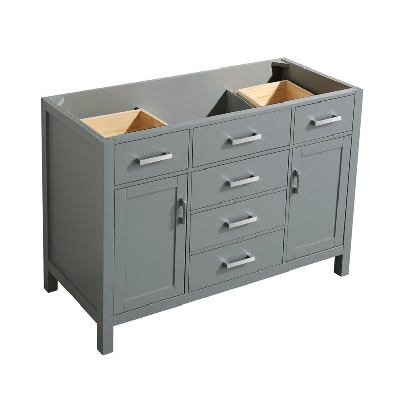 Petrel 48'' Single Bathroom Vanity Base Only, Gray