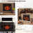 Electric Fireplace With 33-Inch Insert And Detachable Trim Kit - Touch Panel Home Heating Solution Smokeless Firebox & Crackling Flame Effect Sound Adjustable Brightness 1500W Heat Capacity, 5018 /H
