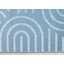Tapis bleu crème à mailles abstraites Fresno-102211060