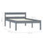 Vidaxl Bed Frame Solid Pine Wood 100X200 Cm-91944257