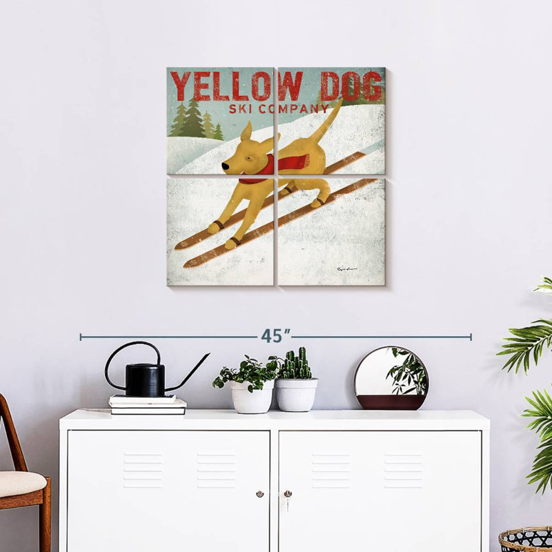 Brampt Yellow Dog Ski Co, H 26 po x l 26 po