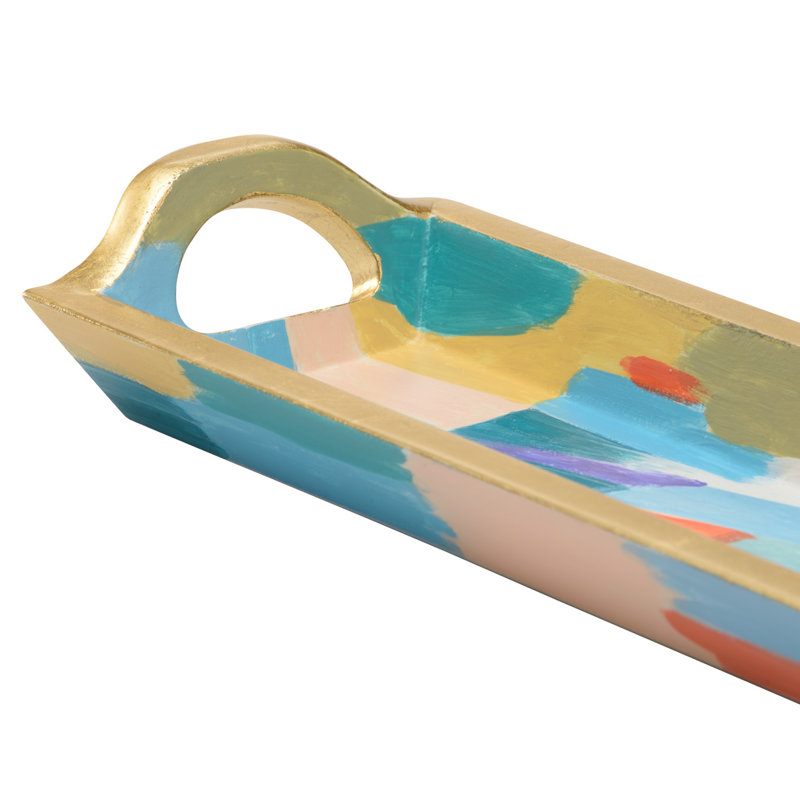 Rosie Decorative Tray, 2.3" H x 5" W x 17.3" L