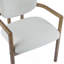 Ensemble de 2 chaises de salle à manger rembourrées avec accoudoirs en bois d'hévéa, capacité de poids de 300 lb-1138208692-1138208689