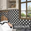 11,81 po X 11,81 po Carreau mural en vinyle auto-adhésif, dosseret pour cuisine et salle de bain, noir (paquet de 10)