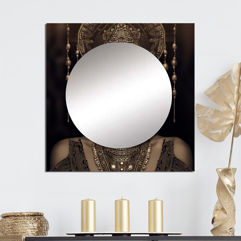 Frasina - grand miroir carré pour femme, 36 po x 36 po