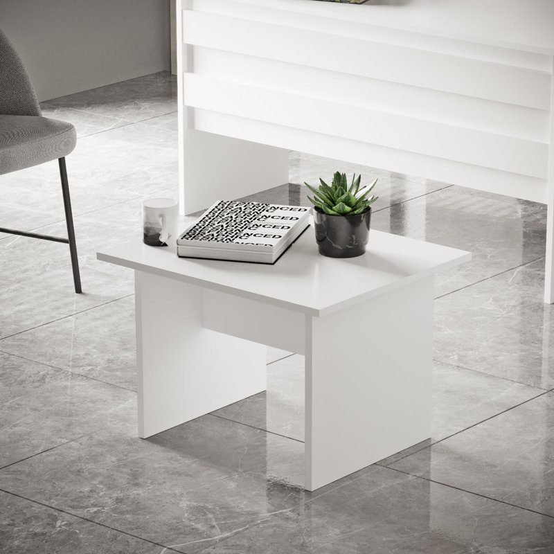 Burach 2 Piece Writing Desk Office Set, White