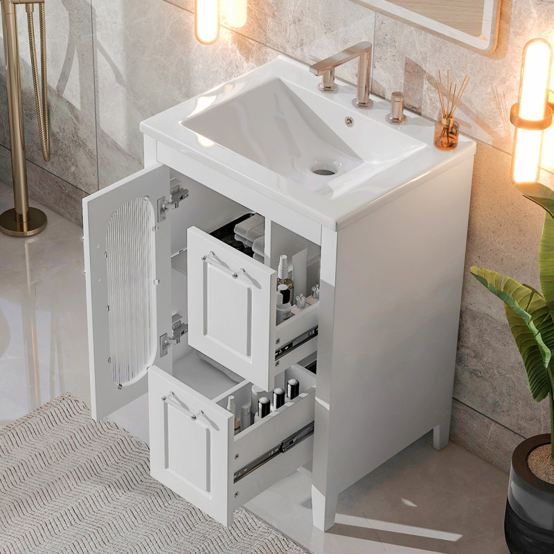 Andryville 24'' Bathroom Vanity with Top