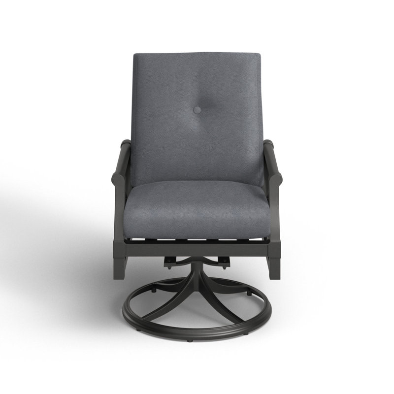Andover Outdoor Rocker Chair, Denver Scarlett Sunbrella®, Pewter