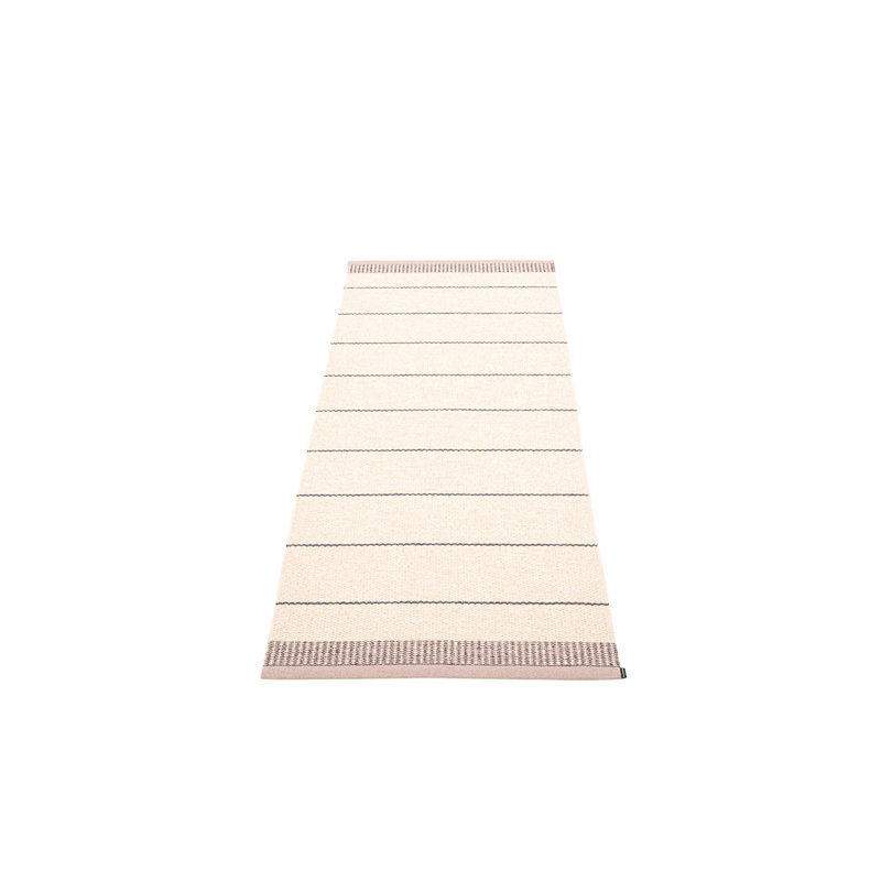 Tapis intérieur / extérieur à tissage plat Belle, Rectangle 4 pi x 6 pi 9 po, Rose / beige
