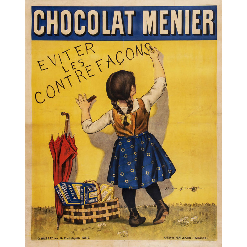 Retro Advertising Chocolate Menier Sign