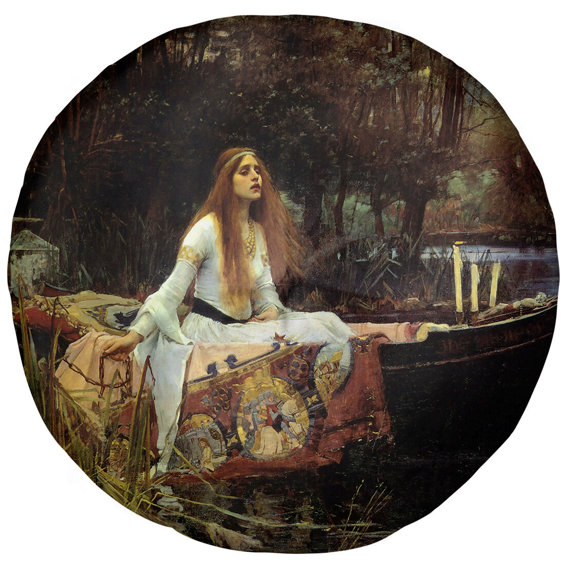 ArtVerse John William Waterhouse the Lady of Shalott Floor Pillow | Wayfair