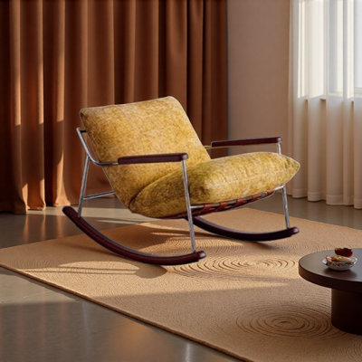 Modern Light Luxury Single Rocking Chair.