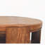 Table basse en bois et cuir Savoy