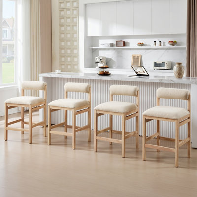 Tabouret de comptoir Albia Modern Farmhouse