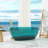 Marfa 59'' x 30'' Runway Semi Transparent Resin Freestanding Soaking Bathtub-102880148