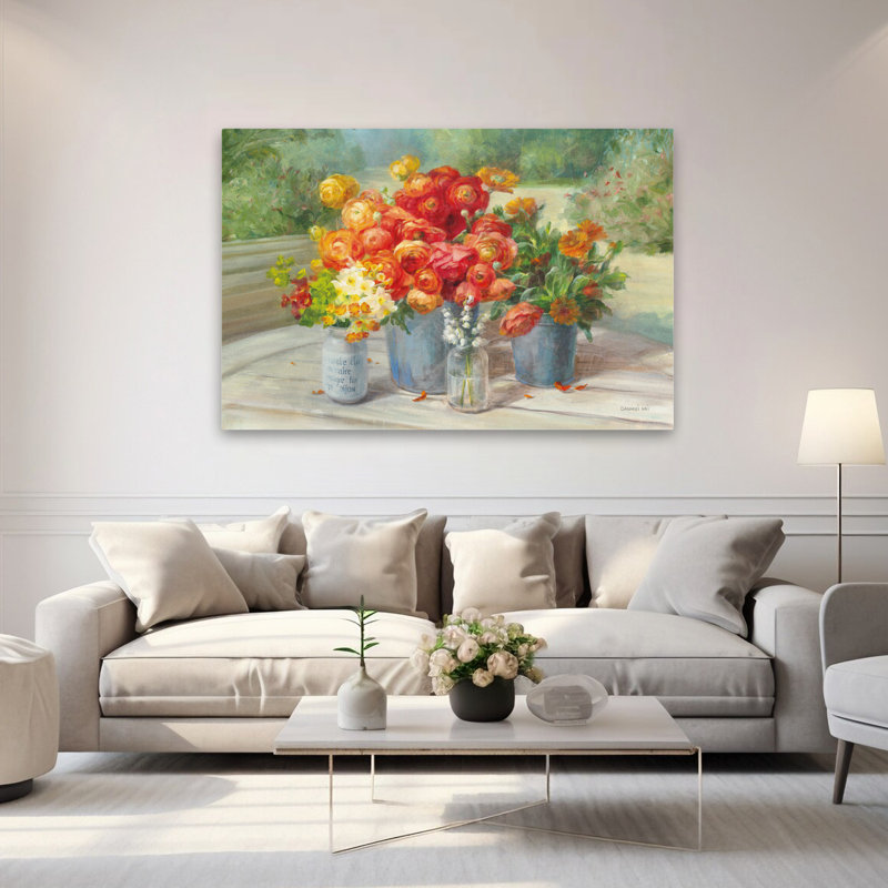 Art floral et fleurs du jardin, H 40 po x l 60 po