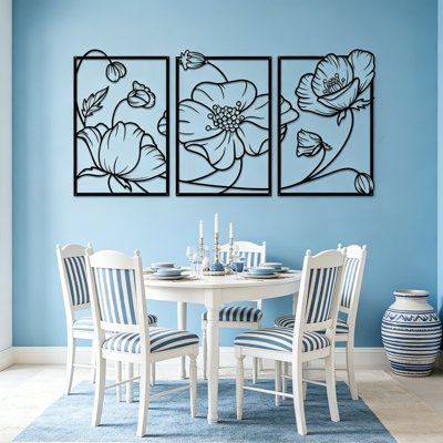 Plants & Flowers Wall Decor on Metal