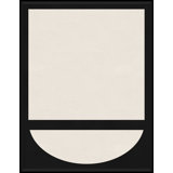 Graphic Shapes In Black And Cream 12 Print by Bespoke By Baker