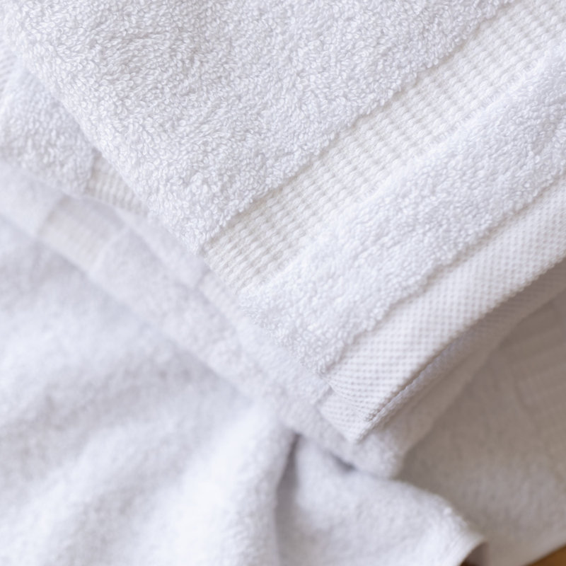 Antalya 100% Cotton Plush Washcloth, White