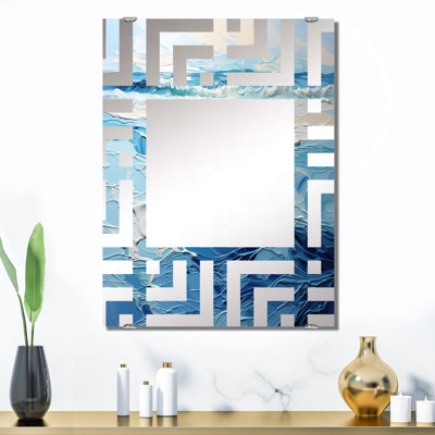 Miroir mural moderne Modern Waves Of The Coast II - Coastal Minimalisme MIR132897