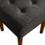 Tabouret de coiffeuse capitonné carré Elle Decor Aria-22661139