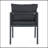 All-Weather Aluminum Frame Outdoor Dining Chair Set With Comfortable Fabric Cushions, Supports 300Lbs-200514811