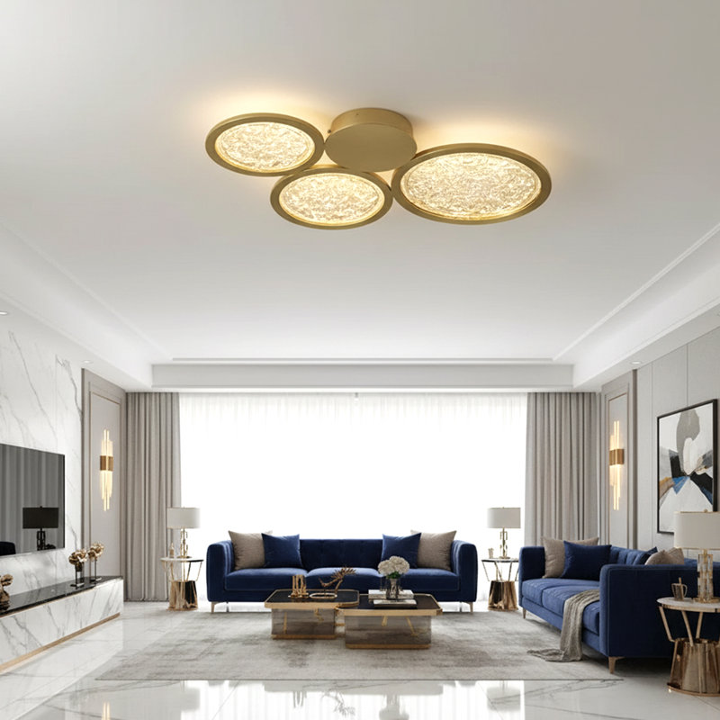 Brass Wall Sconce Lighting – Crystal and Brass Circles