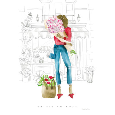 " Paris Girlfriends V " by Mercedes Lopez Charro Painting Print