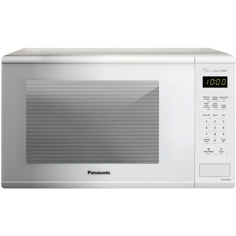 Panasonic® 1.3 Cubic Feet 1100 Watt Countertop Microwave with Sensor Cooking, White
