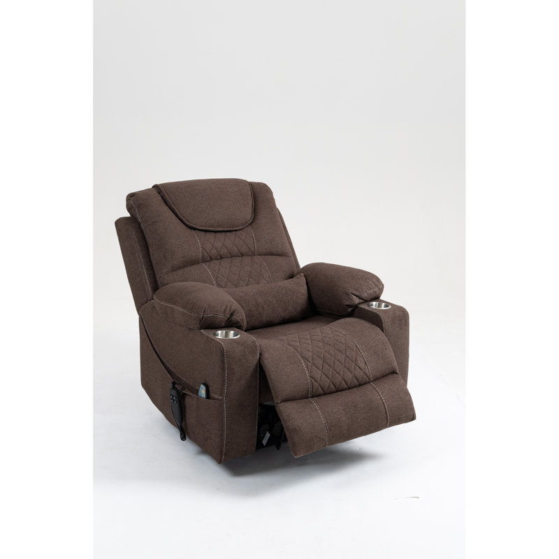Fauteuil inclinable en velours Ultimate Comfort